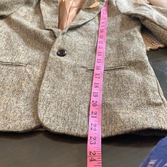 Luobo Bei Bei Tan Wool Blazer W/Label Arrow Broach Size XSmall - Picture 10 of 10